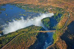 Victoria Falls Bridge, Victoria Falls, on the border of Zambia and Zimbabwe